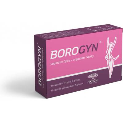 Borogyn Vaginálne čapíky 10 x 2 g