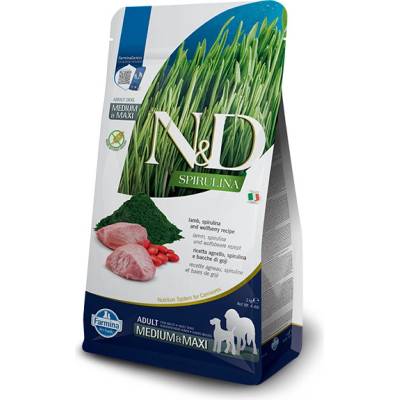 N&D Spirulina Dog Adult M/L Lamb & Wolfberry 7 kg