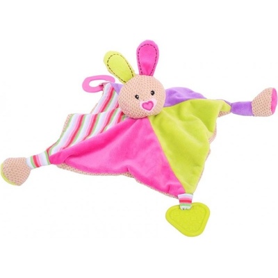 Bigjigs textilná Zajačik Bella s hryzátkami