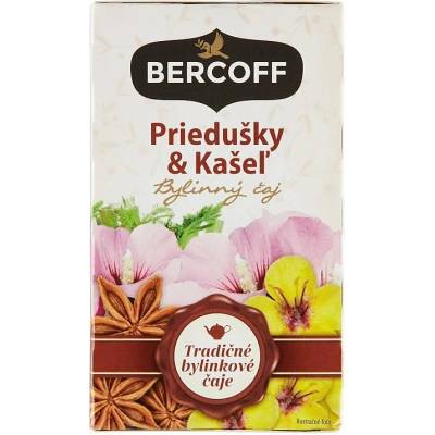 Bercoff Klember Herbal Priedušky & kašeľ bylinný čaj 20 x 1,5 g
