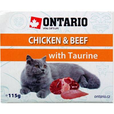ONTARIO Chicken & Beef with Taurine 115 g