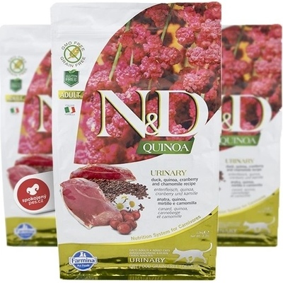 N&D GF Quinoa CAT Urinary Duck & Cranberry 1,5 kg