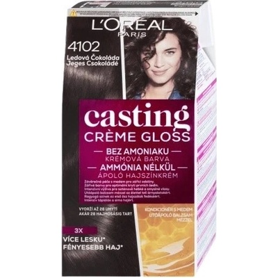 L’Oréal Casting Crème Gloss farba na vlasy 4102 Iced Chocolate