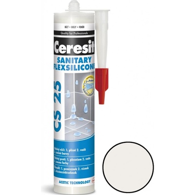 CERESIT CS 25 sanitárny silikón 280g jasmine