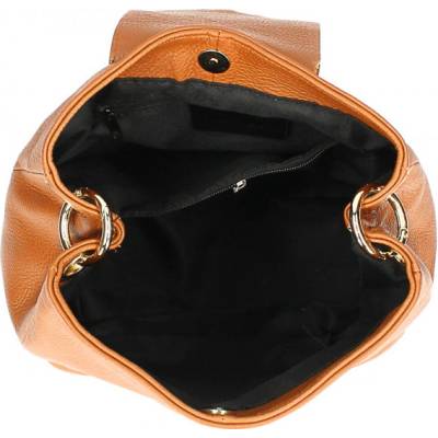 Made In Italy kožená kabelka /batoh 432 +čierna hnedá