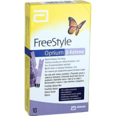 Abbot FreeStyle Optium testovacie prúžky 10 ks