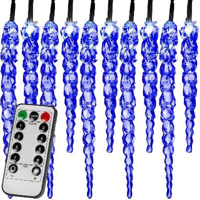 Voltronic Vianočné cencúle 40 LED modré s ovládačom