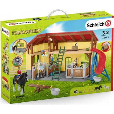Schleich 42485 Stáj pro koně s příslušenstvím