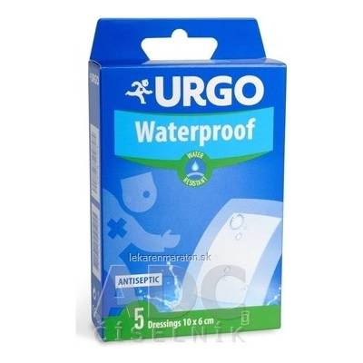 Urgo Waterproof vodeodolná náplasť 10 x 6 cm 5 ks