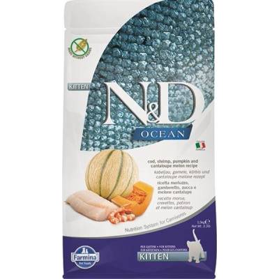 N&D OCEAN CAT Kitten Cod & Shrimp & Pumpkin&Melon 300 g