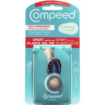 Compeed náplasť na pľuzgiere športová päta 5 ks