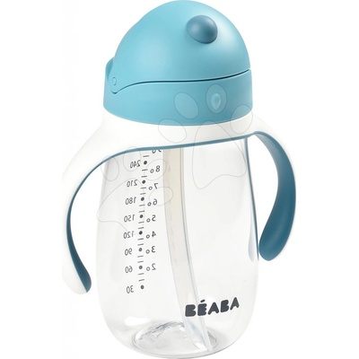 Beaba fľaša bidon na učenie pitia Learning Cup 2in1 Windy Blue 300 ml so slamkou modrá SM913479