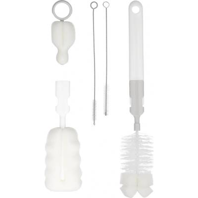 Canpol babies sada kartáčů na čištění láhví a dudlíků růžová