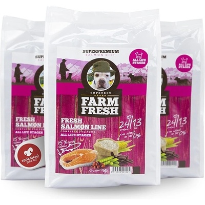 Topstein Farm Fresh Fresh Salmon Line All Life Stages 15 kg