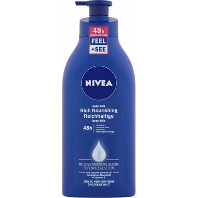 Nivea Body Milk výživné tělové mléko velmi suchá pokožka 625 ml