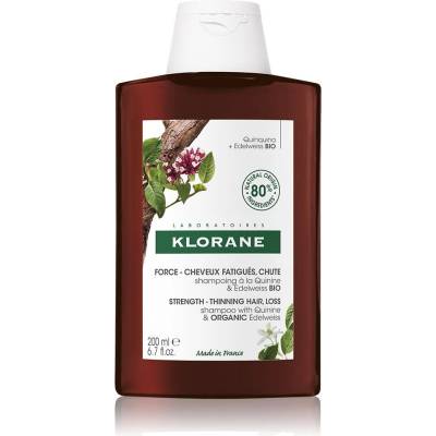 Klorane Shampooing À La Quinine & Edelweiss BIO šampón s chinínom a bio plesnivcom alpským 200 ml