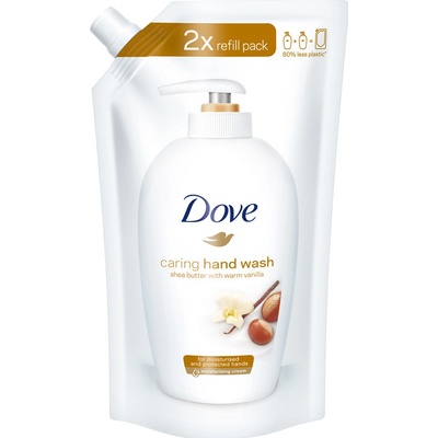 Dove Purely pampering tekuté mydlo s bambuckým máslem a vůní vanilky náhradní náplň 500 ml