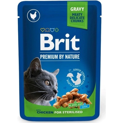 Brit Premium Cat Sterilised Chicken 24 x 100 g