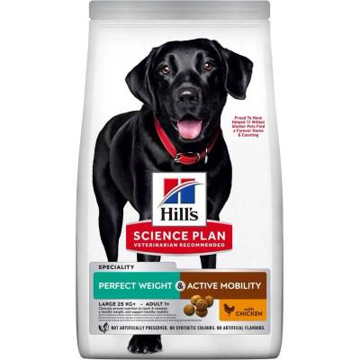 Hill's Science Plan Perfect Weight & Active Mobility pre veľké dospelé psy s kuracím 12 kg