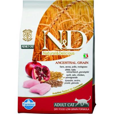 N&D Low Grain CAT Neutered Chicken & Pomegranate 1,5 kg