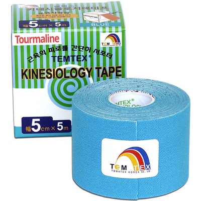 Temtex Tourmaline kinesiotape modrá 5 cm x 5 m