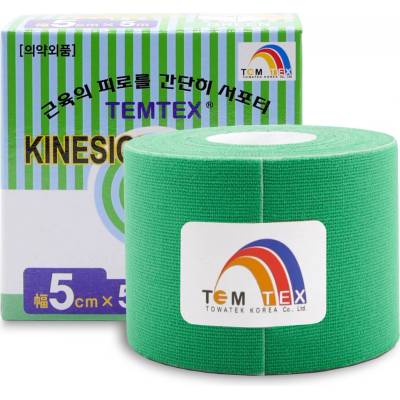 Temtex Classic Kinesiotape zelená 5 cm x 5 m