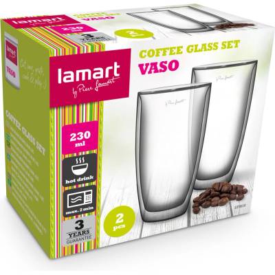 VASO LAMART LT9010 set coffee 2 x 230 ml