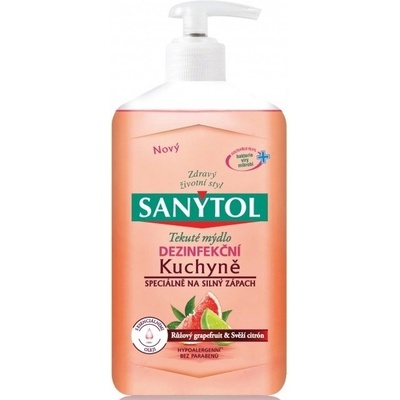 Sanytol dezinfekčné mydlo do kuchyne grapefruit & svieži citrón 250 ml