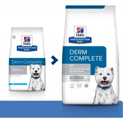 Hill's Prescription Diet Derm Complete Mini Alergia a starostlivosť o kožu 1,5 kg