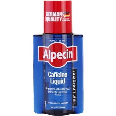 Alpecin Caffeine Liquid kofeinové tonikum proti padaniu vlasov pre mužov Strengthens The Hair Roots Prevents Hair Loss 200 ml