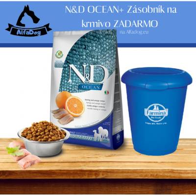 N&D Dog Ocean Adult Medium & Maxi Herring & Orange 12 kg